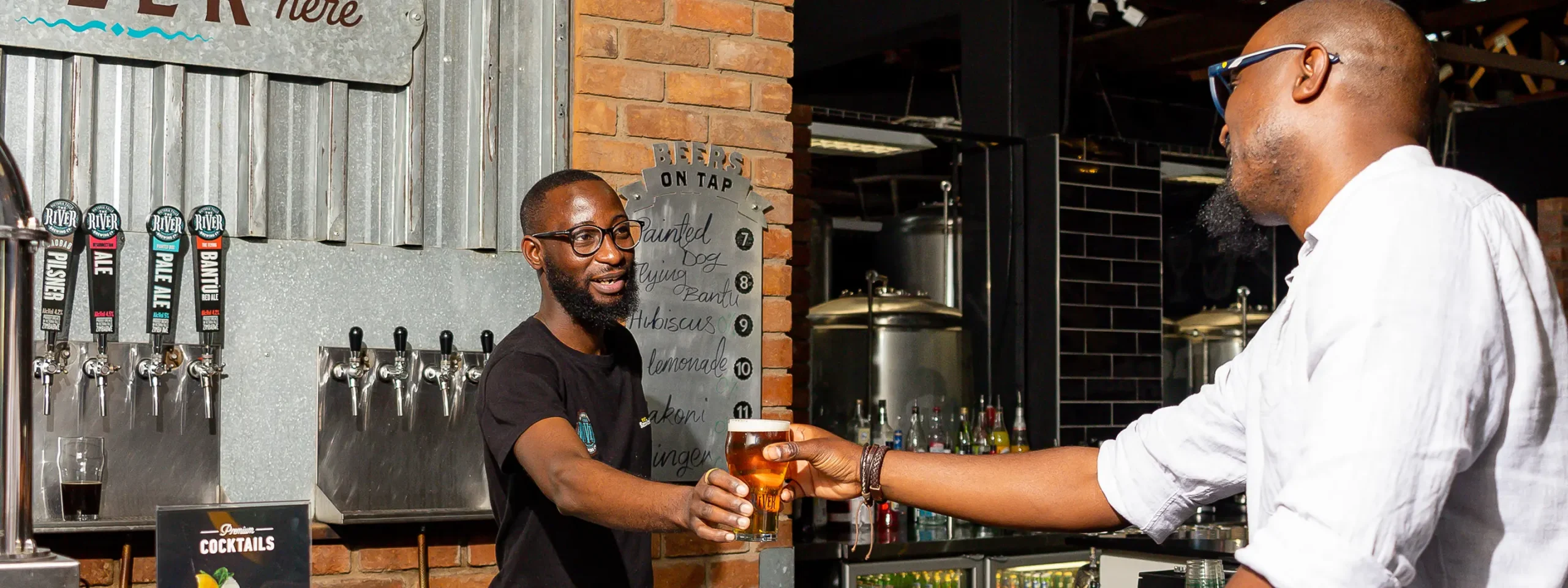Patron at the River Brew Co Bar